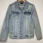 Diane Gilman DG2 By  Embroidered Denim Jacket Womens Medium Western Boho Festival Photo 1