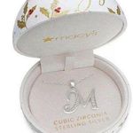 Giani Bernini M Initial Pendant Necklace in Sterling Silver NWT MSRP $100 Photo 0