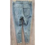 Bamboo  Skinny Leg Jeans Blue Light Wash Mid Rise Distressed Juniors Size 9 25x2 Photo 3