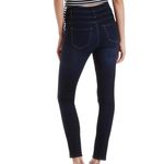 Refuge High Rise Dark Wash Triple Button Jeans Photo 1