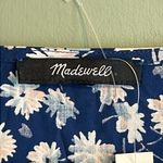 Madewell  medium womens Blue Moon v neck front tie blouse floral design NWT blue Photo 4