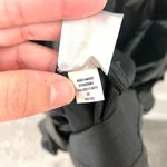 Chico's  Black Faux Leather Pleather Midi Tiered Dress Size 16 Photo 5