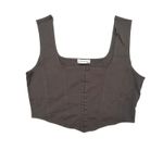 Popular 21  Grey Corset Crop Top Photo 8