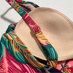 Kona Sol  Tie Front Tropical Floral Bikini Top NWOT S Photo 7