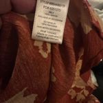 Bobeau Boho Floral Kimono Cardigan Open Front Pockets Rust Red  Photo 8