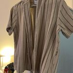 ZARA Striped Beach Coverup Top Photo 0