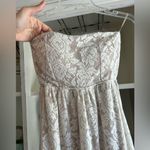 Malloy strapless lace open back cut out back summer maxi dress Size XS Photo 3