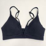 l*space L* Siren Bikini Top in Black Size DD NWT Wired V Photo 2