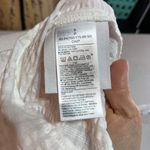 Gap Women's Textured Notched Mandarin Collar Self-Design Blouse White Small NWT Photo 7