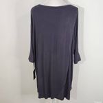 Michael Lauren  Dark Gray Ribbed Knit Layered Back Tunic NWT Size XS Photo 5