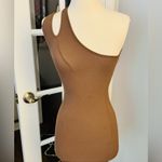 SKIMS Soft Lounge Cut Out One Shoulder Dress - Brown Photo 3