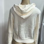 SO Last One! White NWT  Eyelash Plush Yarn Hoodie XL Cream Beige Ivory Photo 5