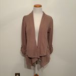 Bobi Los Angeles NWT Women's Hazelnut Cardigan Open Front Duster Medium Tan Photo 1