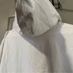 Lands' End Women's White Hoodie Top XL Cozy Soft Plain Workout Fall Casual Photo 5