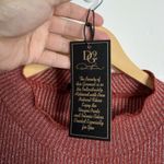 Diane Gilman DG2  Mock Neck Ribbed Pullover 3X Shimmery Bell Sleeves Casual NWT Photo 3