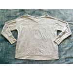 Athleta  Agate Paisley Cream Coaster Luxe V Neck Sweatshirt Large Photo 3