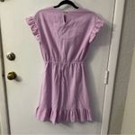 None Lilac Purple Asymmetrical Ruffle Wrap Dress S Pastel Coquette Girl Rainbow Twee Photo 3