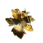 Insect on Leaf Women's Gold Tone Brooch Pendant Pin Accessories Jewelry Fashion Photo 1