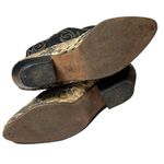 Exotic Leather Python Snakeskin Women’s Cowboy Boots size 6.5 Vintage Slip On Gold Photo 4