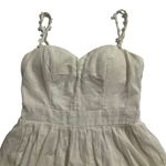 Speechless Junior Size 3 Boho Bohemian Dress Padded Bra Ivory Fit & Flare Photo 5