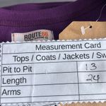 Route 66 Henley Top Small Purple Photo 6