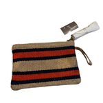 J.Jill NWT, Burlap Striped Clutch Photo 5