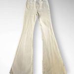 DL1961  Women's Rachel High-Rise Instasculpt Flare Raw Hem Ecru Size 25 | NWT Photo 1