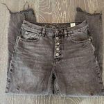We The Free by Free People Black Distressed Button Fly Denim Jeans Women’s SZ 27 Photo 0