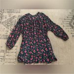 Free People  Flower fields Floral long sleeve dress Emerald green size medium Photo 11