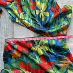 MB Finale Floral One Shoulder Long Balloon Sleeve Mini Dress Women’s Size Large Photo 8