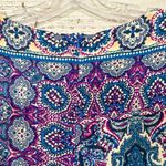 Skies Are Blue  Stitch Fix Blue and Purple Pattered Shift Dress, EUC, Size Medium Photo 8