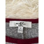 Moa Moa  Woman 1X Christmas Reindeer Sequin Red Nose Raglan Long Sleeve Top NWT‎ Photo 2