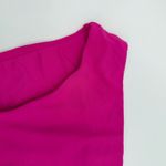 Robin Piccone Ava Bikini Bottom Size Small NEW High Waist Solid Pink Swim NWOT Photo 8