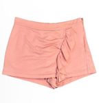 Milly Pink Miriam French Terry Cotton Blend Side-Ruffle Skort Size Medium Photo 3