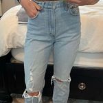 Abercrombie & Fitch Curve Love Ultra High Rise Ankle Straight Jeans Photo 0