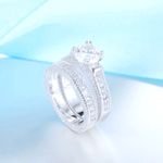 Boutique NEW 2‎ ct Solitaire Simulated Diamond Engagement Ring Set, Size 6 Photo 10