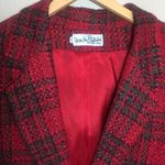 Diane Von Furstenberg Vintage 80s DVF Wool plaid blazer Photo 2