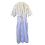 Gal Meets Glam Swayer Poplin Jumpsuit White Size 10 Photo 5