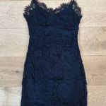 Topshop  - Strapless Lace Mini Dress in Black Photo 0