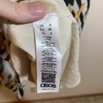 ASOS NWT  Bandeau Midi Dress White Black Stripe Orange Floral Off Shoulder Size 4 Photo 7