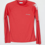 Columbia  Womens Tidal‎ Tee II PFG Rash Guard Shirt Size XS Orange Beach Fishing Photo 0