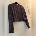 Adrianna Papell BOUTIQUE EVENING BEADED & SILK STUNNING JACKET Burgundy Small Photo 6