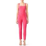 Black Halo Bene Crisscross Cropped Pink Jumpsuit Size 16 Photo 12