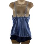 Beach Sissi Tankini Swim Set Boyshorts Striped Swimsuit Womens Xlarge Blue Size XL Photo 6