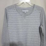 LIVE LOVE LOUNGE, SZ SMALL, GRAY STRIPE PULL OVER SHIRT Photo 1