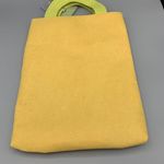 Large Yellow Embroidered Felt Easter Bunny Bag Tote and Happy Easter Wooden Tag Size 0 Photo 3