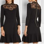 Erdem Reiko Ponte Jersey Black Dress Size US 10 Photo 4