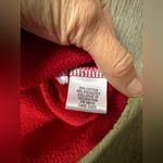 Breckenridge VTG  Christmas Snowman Quarter Zip Fleece Sweater Sweatshirt Red 1X Photo 6