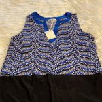 Ava James  Shirt size M length 25” bust 30” brand new color blue white black Photo 11