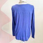 Victoria’s‎ Secret PINK Blue Campus Logo Long Sleeve Top Y2K 2000s 2014 Small Photo 2